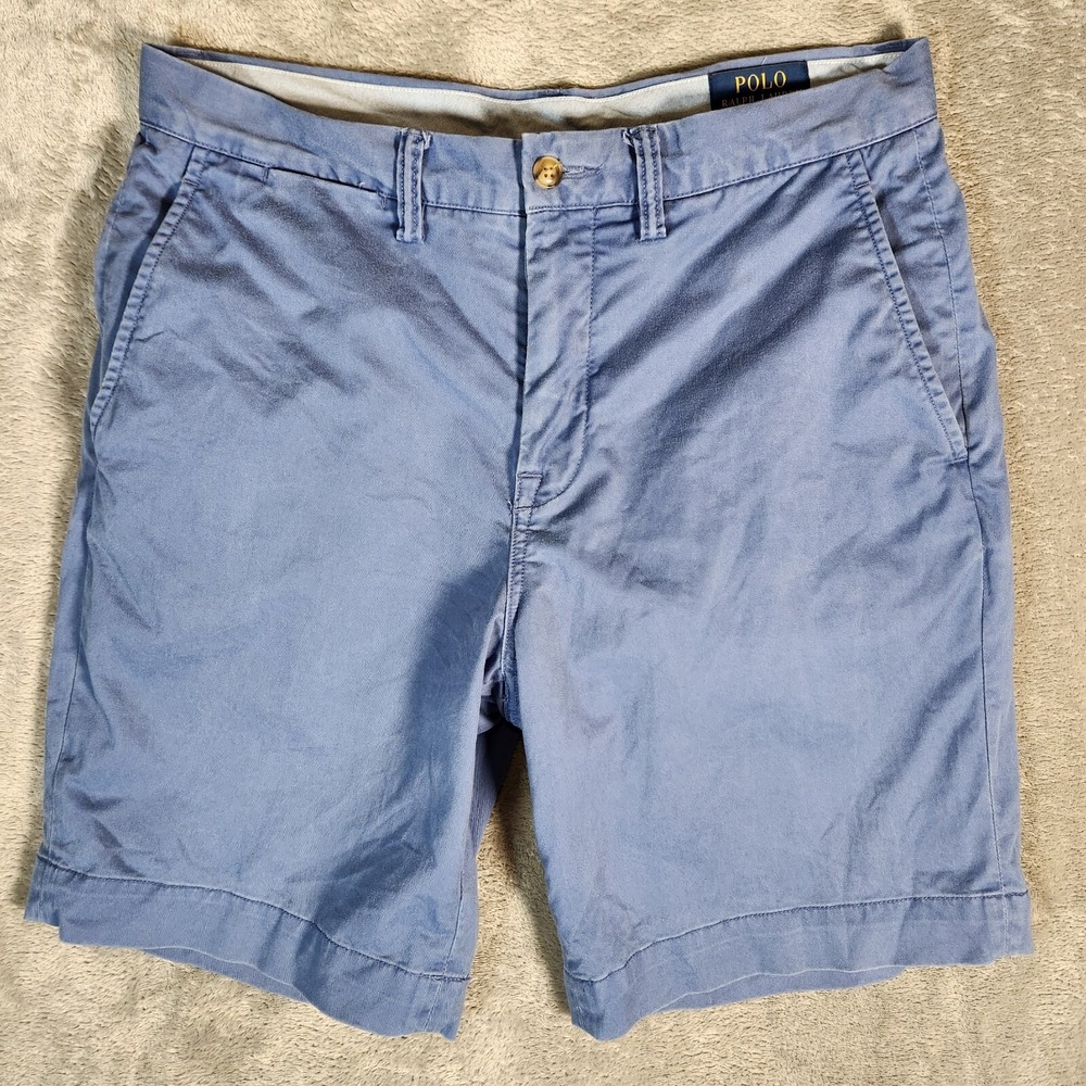 Polo Ralph Lauren Shorts Men's 32X9 Blue Stretch Classic Fit Chino